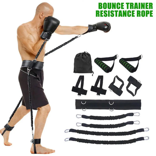 Sports Fitness Resistance Band Leg and Arm Boxing Exerciser.