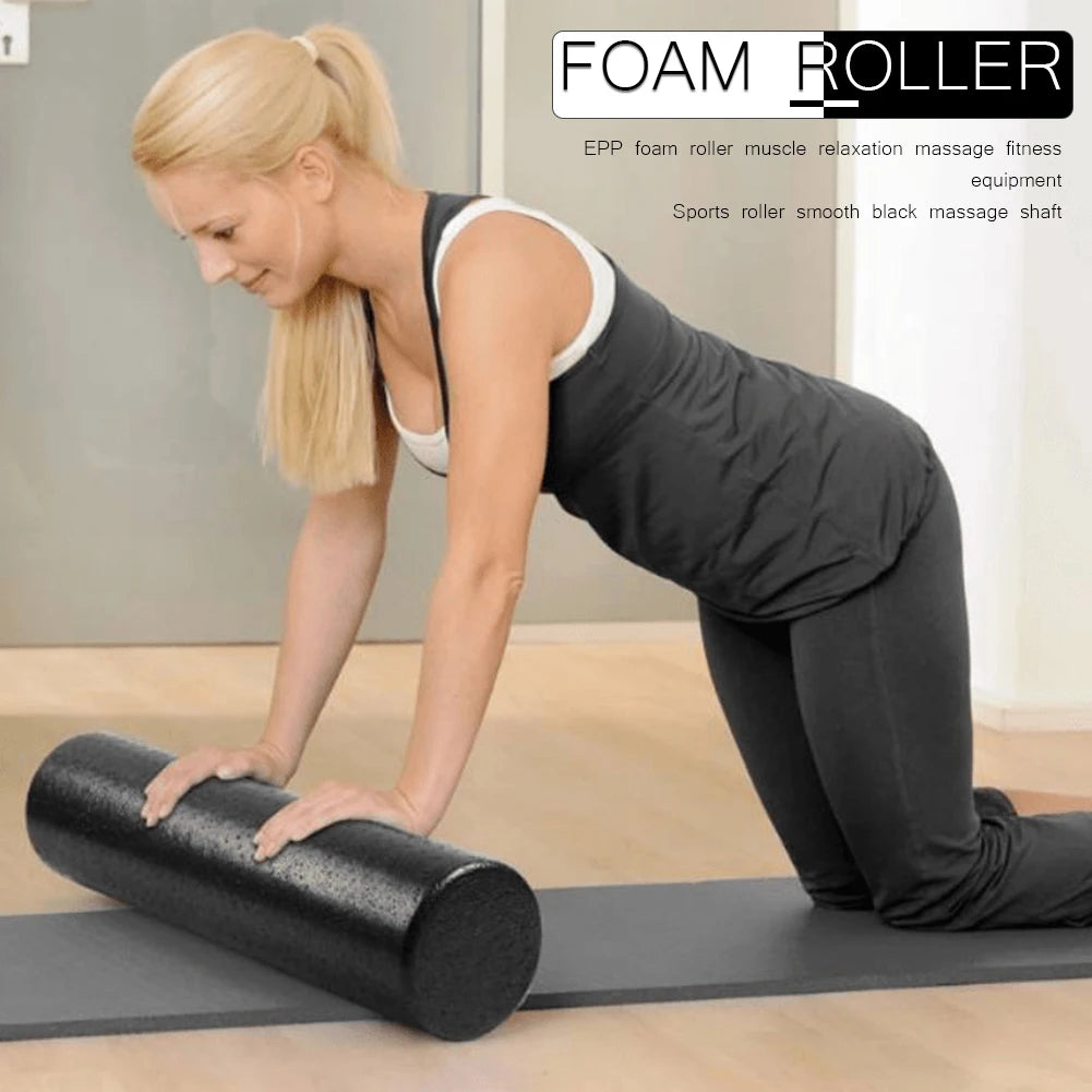 Yoga, Pilates Foam Roller Exerciser, Back Massage Deep Muscle Relaxation Equipment
