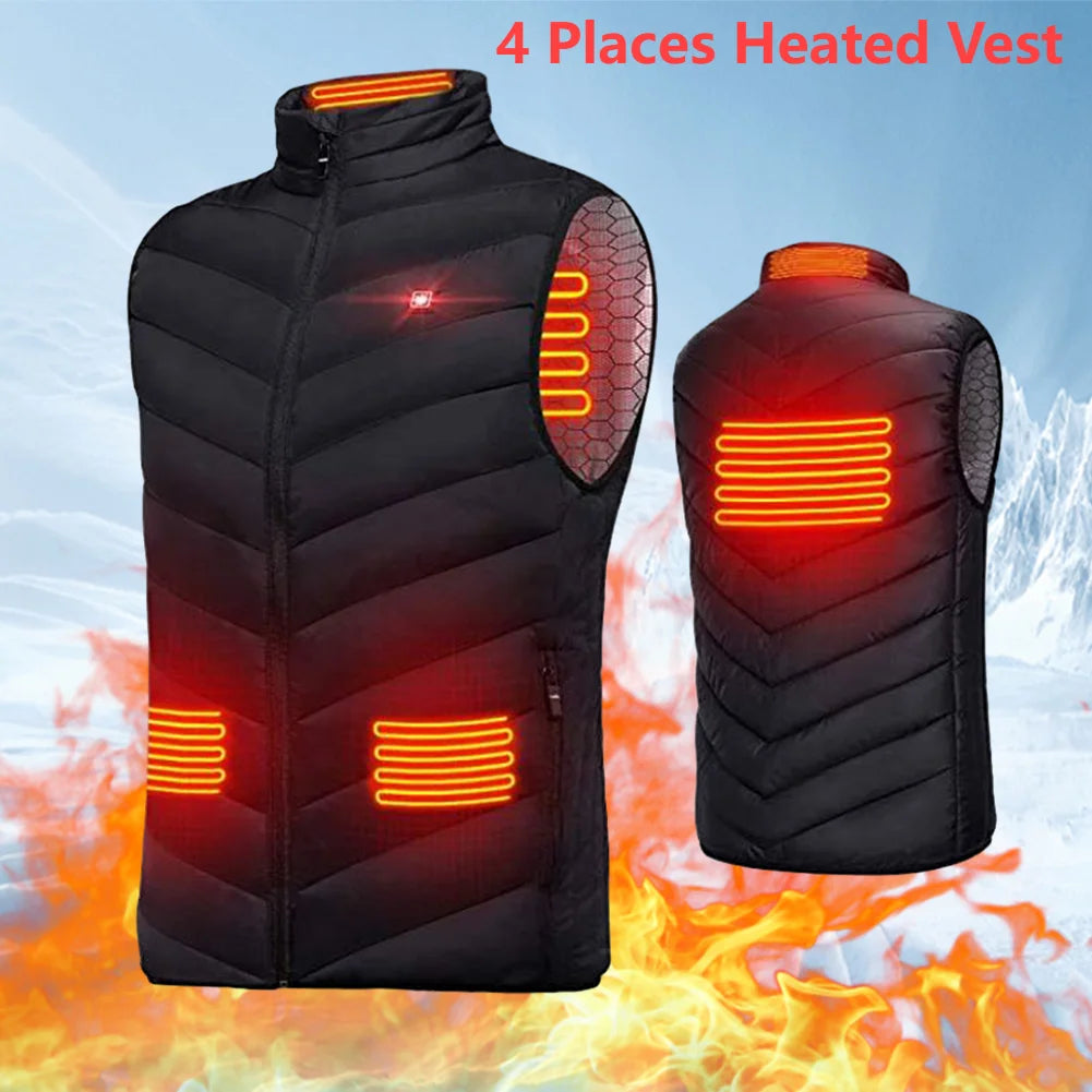 Intelligent USB Electric Heating Thermal Warm Clothes Winter Heated Vest