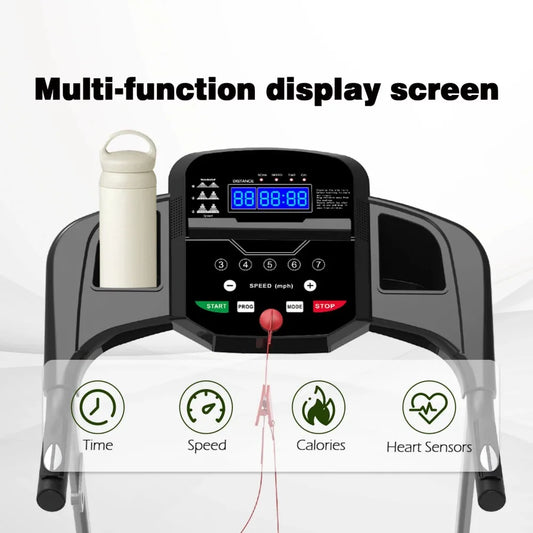 Folding, Portable Treadmill Incline Feature,