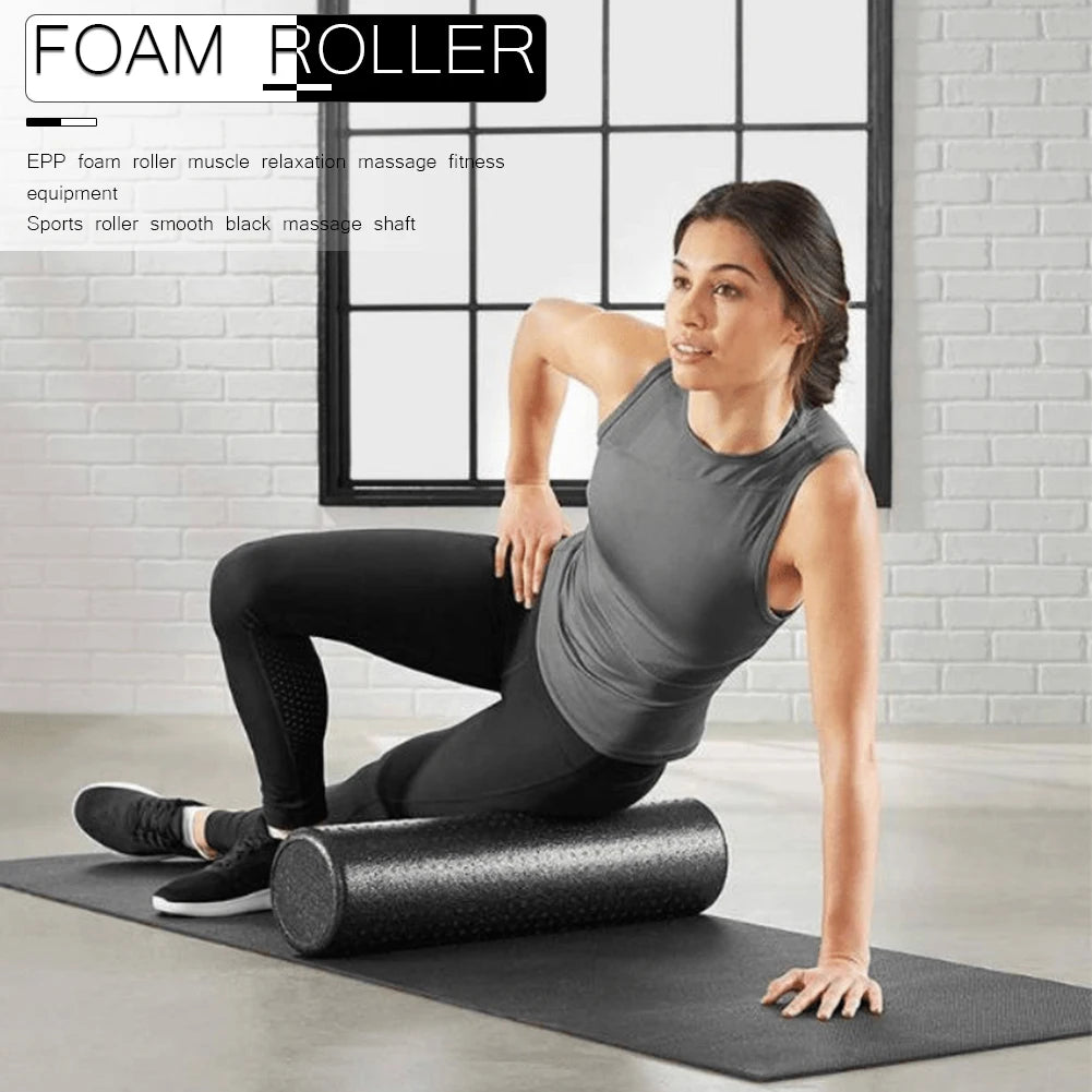 Yoga, Pilates Foam Roller Exerciser, Back Massage Deep Muscle Relaxation Equipment