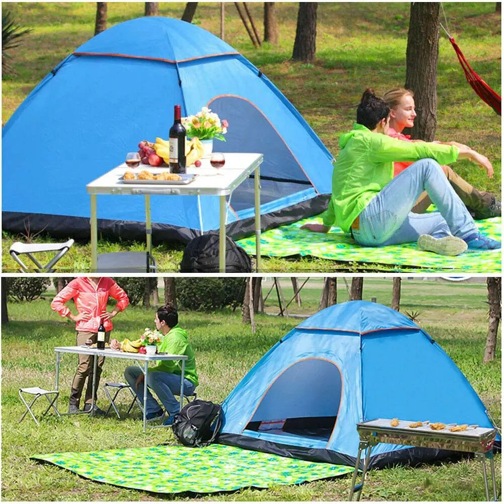 3-4 Person Outdoor Automatic Quick Open Tent Waterproof Tent Camping Family  Sun Shelter Outdoor Llightweight Instant Setup Tent