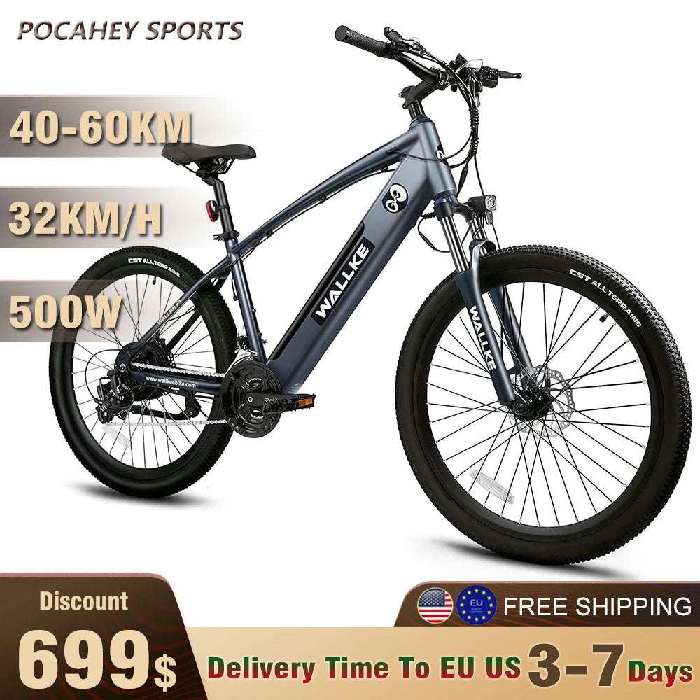 48V 10.4Ah Battery Up to 20MPH 40 Miles Long Range 21 Speed E-Bike Electric Bicycle