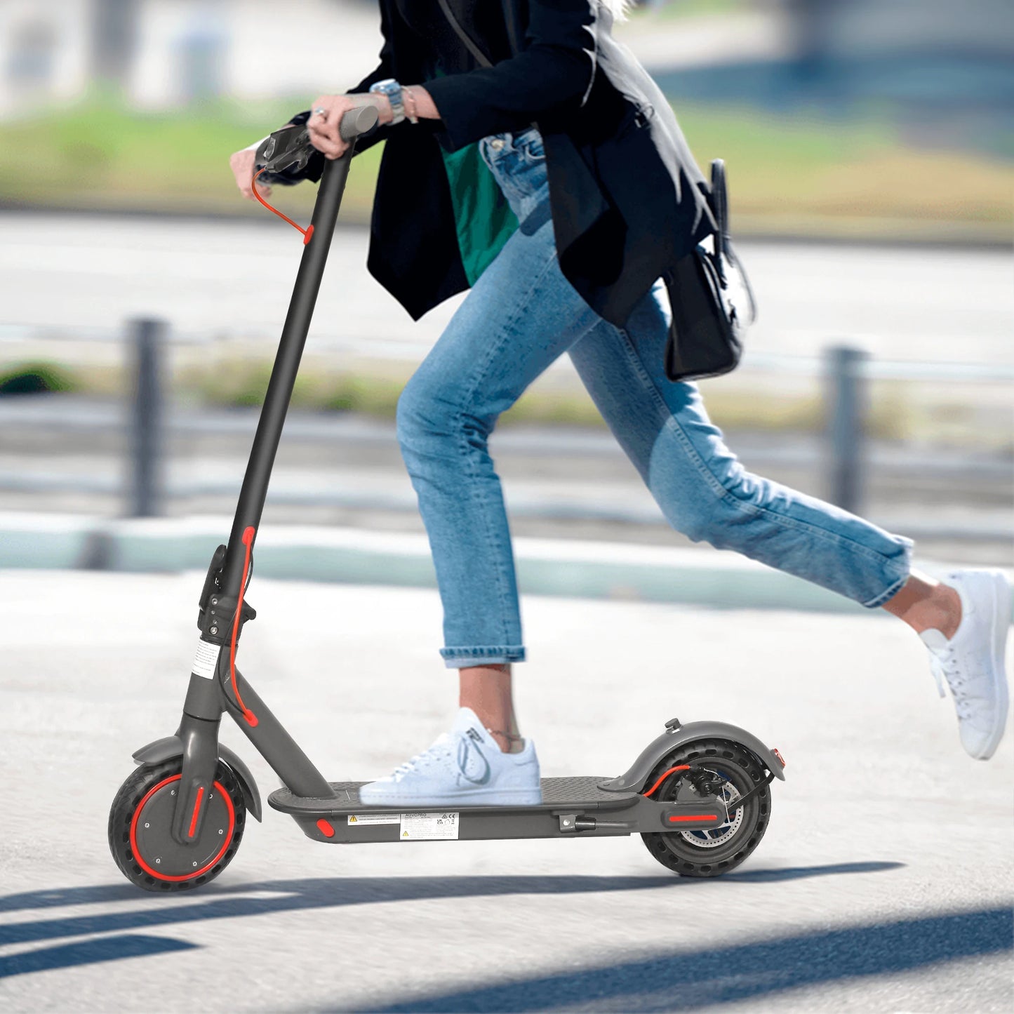 Adult APP Smart Scooter Shock-absorbing Anti-skid Folding Electric Scooter