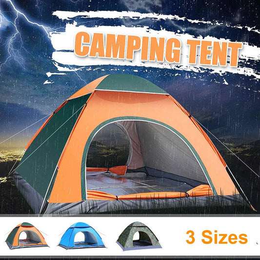 3-4 Person Outdoor Automatic Quick Open Tent Waterproof Tent Camping Family  Sun Shelter Outdoor Llightweight Instant Setup Tent