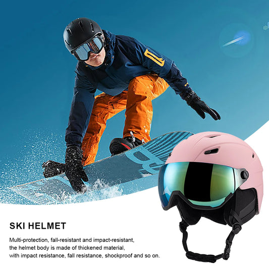 Adjustable Integrally Molded Goggles Protective Helmet