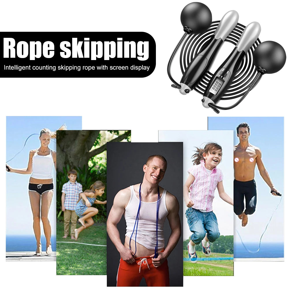 Cordless Fitness Exercise Rope with Button Cell Multifunctional for Gym Fitness