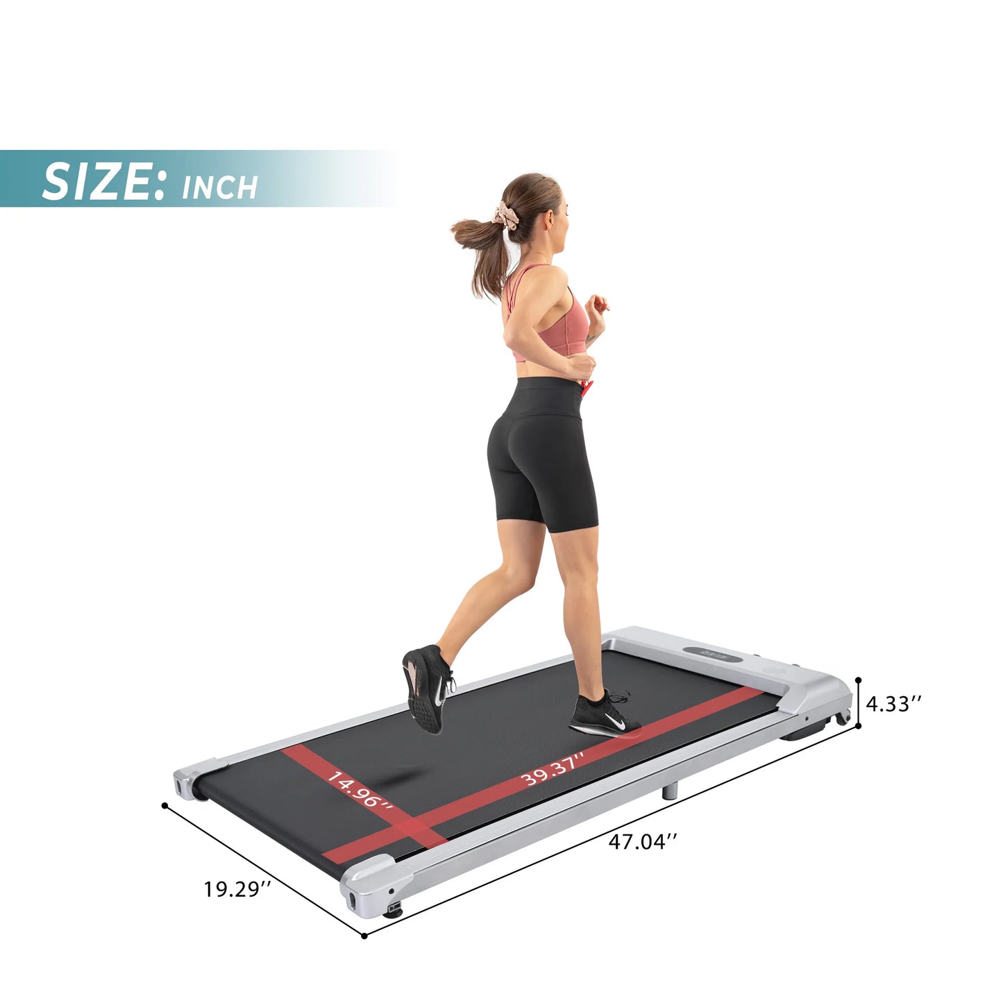 Bluetooth APP and speaker, Remote Control, Display, Walking Jogging Running Treadmill.